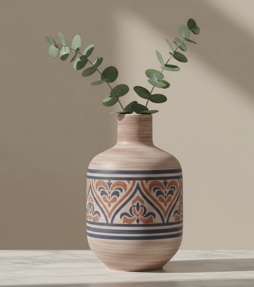 Gold Textured Designer Vase